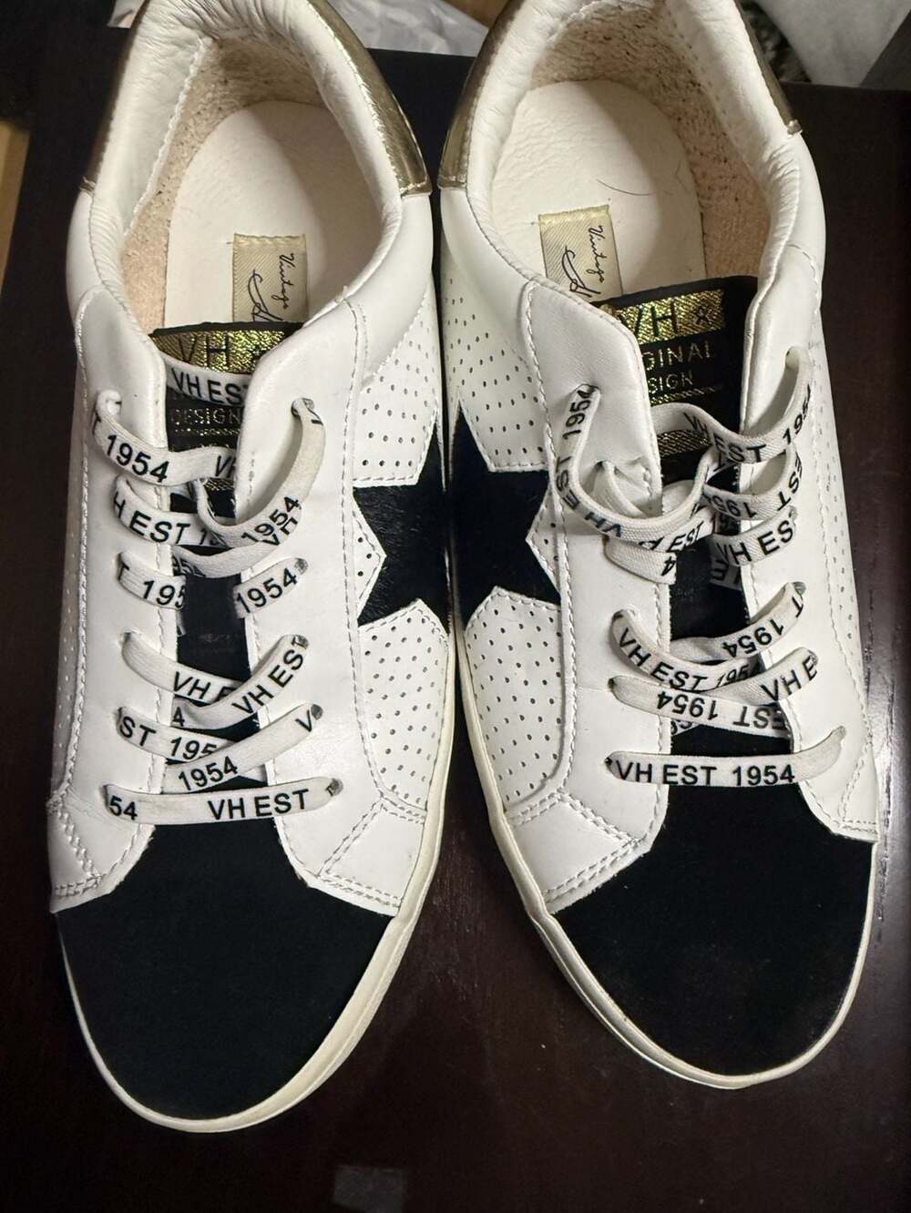 Vintage Havana Gadol Sneaker Black White Gold